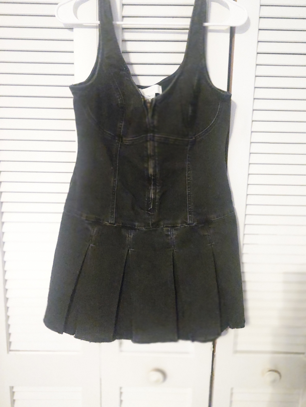 PINK Victoria's Secret Black Pleated Denim Dress for Young Girl